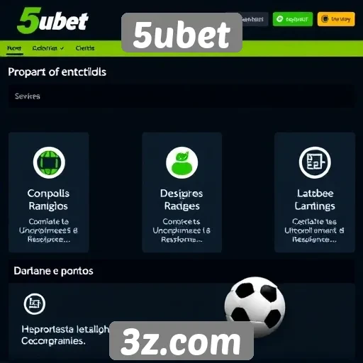 Análise das funcionalidades do site 5ubet